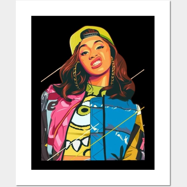 Cardi b Wall Art by Setan merah 